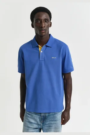 GANT Men Polo en coton piqué contrastant (S)