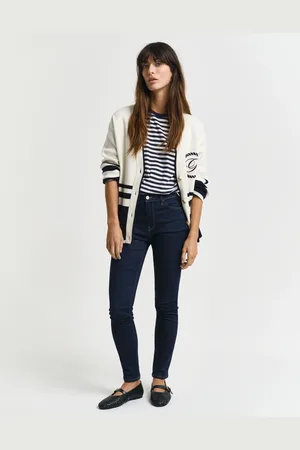 GANT Women Jean slim fit en stretch Indigo (XS)
