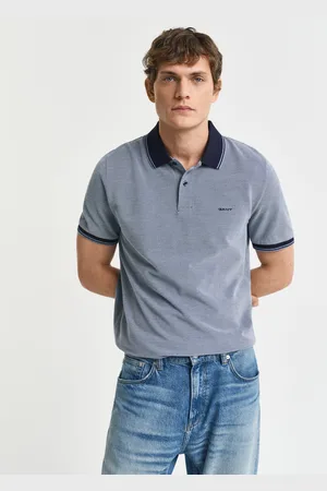 GANT Men Polo en coton Oxford piqué quadricolore (S)