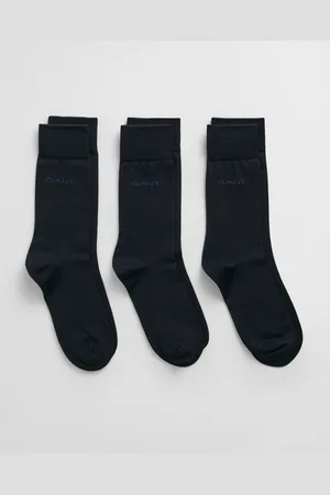 GANT Men Lot de 3 paires de chaussettes en coton mercerisé (40-42)