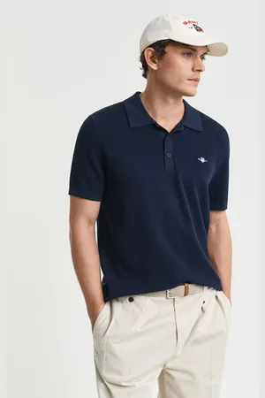 GANT Men Polo en coton microtexturé (S)