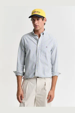 GANT Men Chemise regular fit en coton Oxford classique à rayures (S)