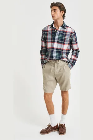 GANT Men Short coupe décontractée en lin avec cordon de serrage (XS)