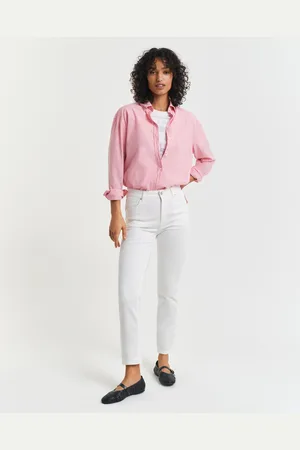 GANT Women Jean court coupe slim blanc (26)