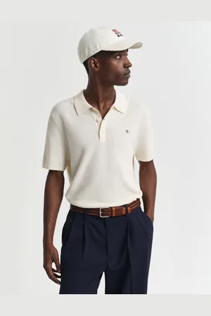 GANT Men Polo en coton microtexturé (S)