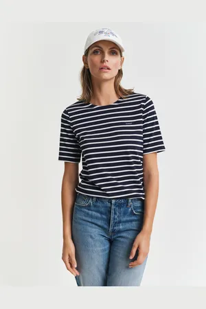 GANT Women T-shirt à rayures marinières (XS)