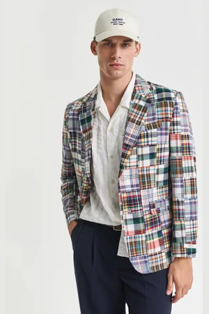 GANT Men Veste Blazer coupe regular en patchwork (46)
