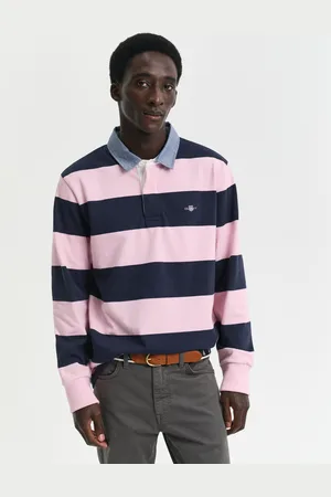 GANT Men Heavy Rugger à rayures avec col en chambray (S)