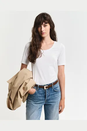 GANT Women Haut à encolure dégagée (XS)