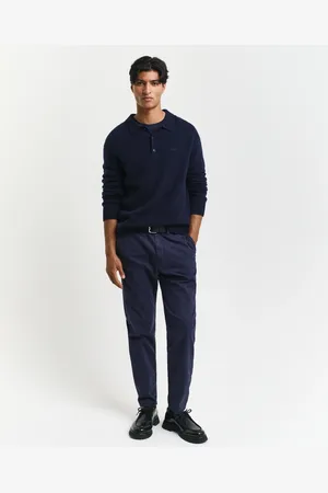 GANT Men Pantalon chino regular fit fuselé en toile (30/32)