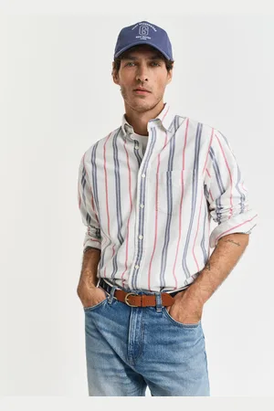 GANT Men Chemise regular fit en coton Oxford à rayures Archive (S)