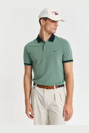GANT Men Polo en coton Oxford piqué quadricolore (S)