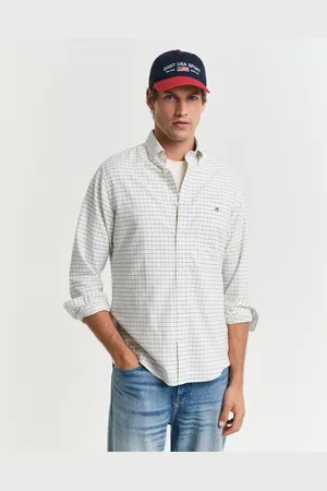 GANT Men Chemise regular fit en coton Oxford classique Tattersall (XXL)