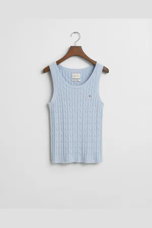 GANT Women Débardeur en maille de coton stretch à torsades (XS)