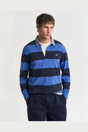 GANT Men Heavy Rugger à rayures avec col en chambray (S)