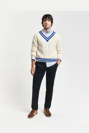 GANT Men Pantalon chino coupe slim en sergé (29/30)