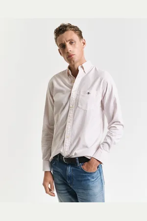 GANT Men Chemise coupe regular en coton Oxford classique à rayures Banker (XXL)