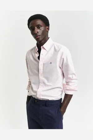 GANT Men Chemise coupe slim en coton Oxford classique (S)