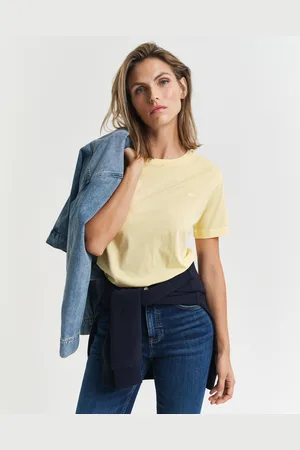 GANT Women T-shirt à col rond Sunfaded (XS)