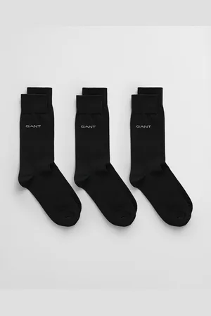 GANT Men Lot de 3 paires de chaussettes en coton mercerisé (40-42)