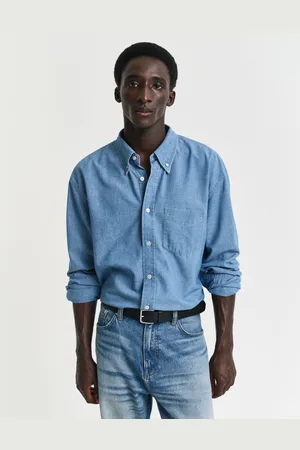 GANT Men Chemise relaxed fit en chambray (L)