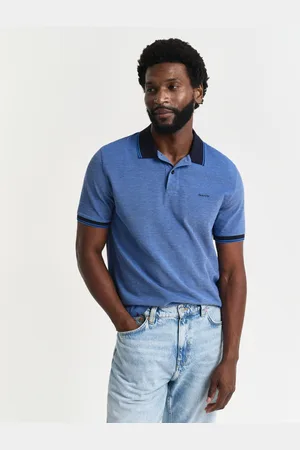 GANT Men Polo en coton Oxford piqué quadricolore (XS)