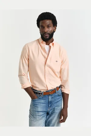 GANT Men Chemise coupe regular en coton Oxford classique (M)