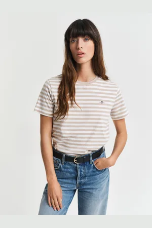 GANT Women T-shirt rayé Shield (XS)