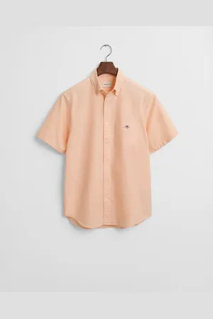 GANT Men Chemise regular fit classique en coton Oxford à manches courtes (S)