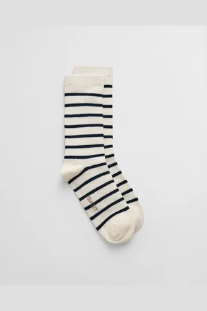 GANT Women Chaussettes côtelées à rayures marinières (36-38)