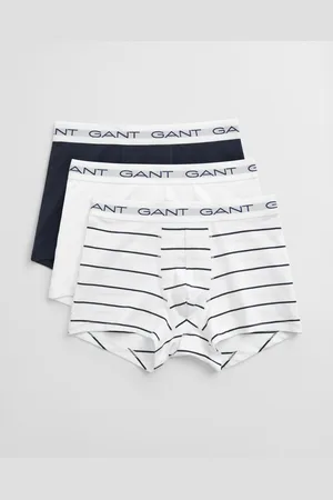 GANT Men Lot de 3 caleçons à fines rayures (S)