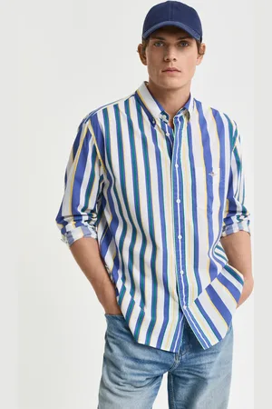 GANT Men Chemise coupe décontractée à imprimé rayé (XS)