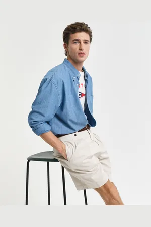 GANT Men Short chino coupe décontractée en sergé de coton (48)