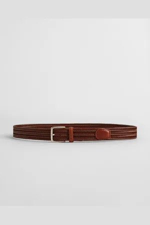 GANT Men Ceinture élastique en cuir tressé (90/36)