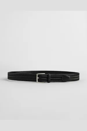 GANT Men Ceinture élastique en cuir tressé (80/32)