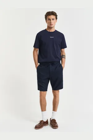 GANT Men Short coupe décontractée en lin avec cordon de serrage (S)