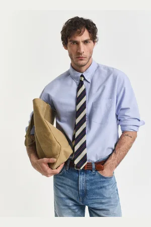 GANT Men Chemise relaxed fit en coton Oxford Heritage (S)