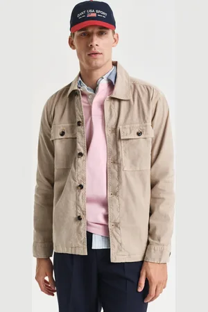 GANT Men Surchemise coupe regular en coton et lin (S)