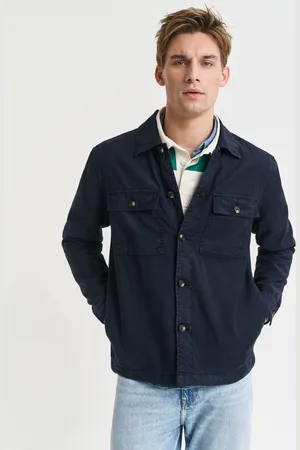 GANT Men Surchemise coupe regular en coton et lin (S)