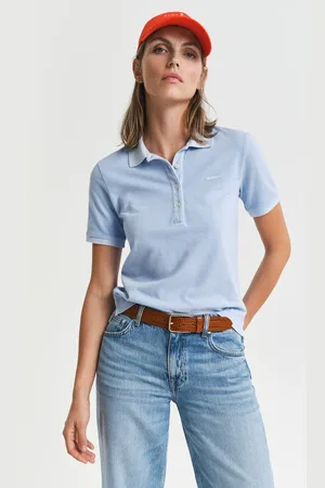 GANT Women Polo en coton piqué Sunfaded (XS)