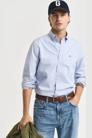 GANT Men Chemise coupe slim en popeline classique (S)