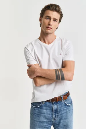 GANT Men T-shirt col V coupe slim Shield (S)