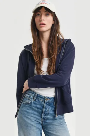 GANT Women Sweat à capuche zippé Shield (XS)