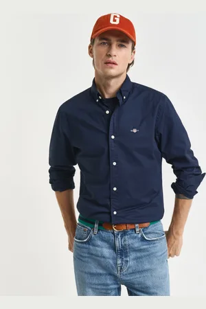 GANT Men Chemise coupe slim en popeline classique (S)