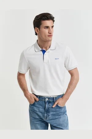 GANT Men Polo en coton piqué contrastant (S)