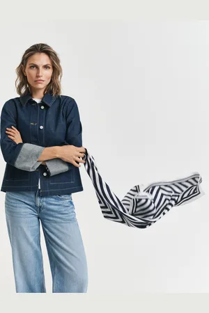 GANT Women Foulard en soie à chevrons (ONE SIZE)