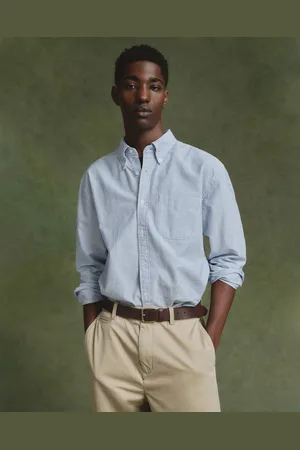 GANT Men Chemise coupe décontractée US en coton Oxford à rayures Banker (XS)