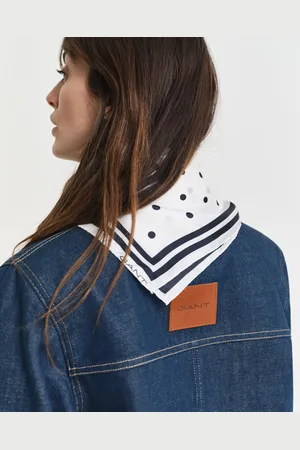 GANT Women Foulard en soie à pois (ONE SIZE)