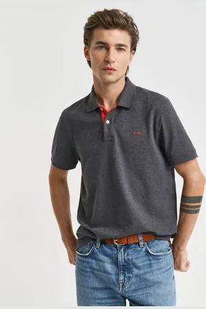 GANT Men Polo en coton piqué contrastant (S)