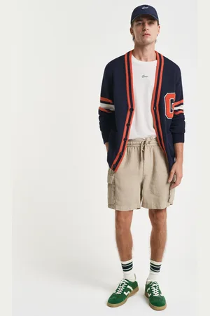 GANT Men Short cargo coupe regular en lin (S)
